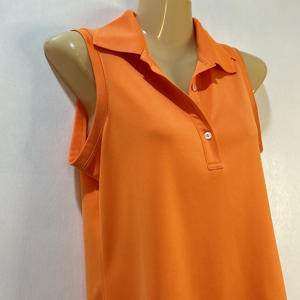 CALLWAY GOLF SHIRT WOMEN SIZE S ORANGE SLEEVELESS POLO - Picture 5 of 11